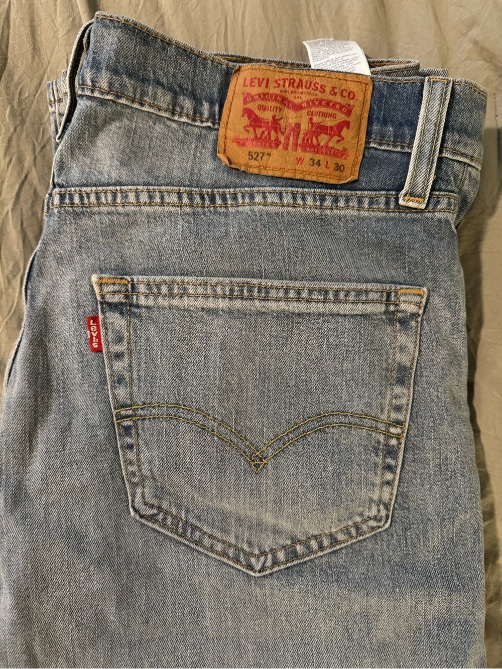 Levi's Bootcut Men's Jeans - Light Blue Wash